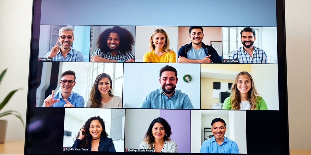 Diverse participants engaged in a virtual webinar setting.