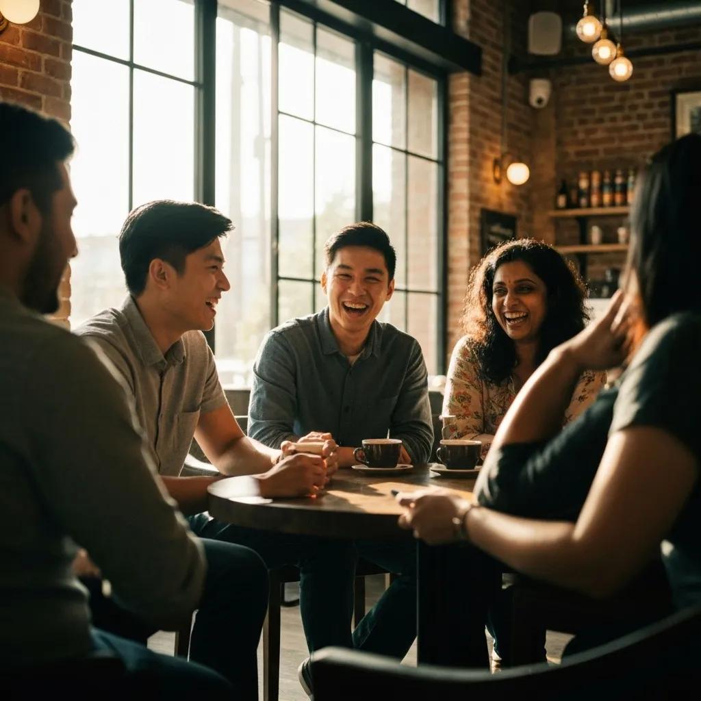 Diverse professionals collaborating in a modern office with New York City skyline, representing remote work success