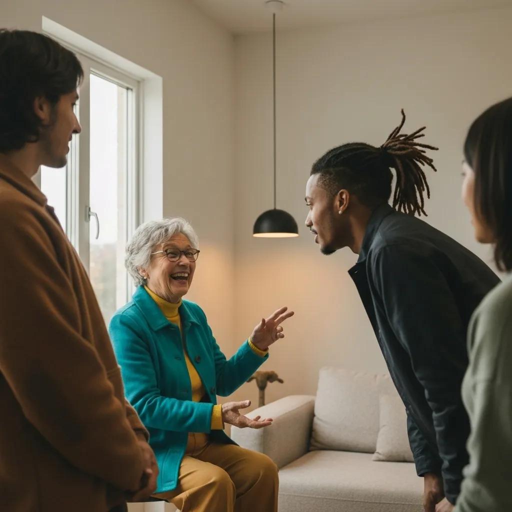 Diverse professionals engaging in a webinar, showcasing modern technology and collaboration